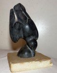Paul Sivuak Soapstone Inuit Bird Sculpture