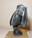 Paul Sivuak Soapstone Inuit Bird Sculpture