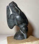 Paul Sivuak Soapstone Inuit Bird Sculpture