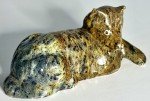 Signed Alaskan Inuit Stone Coyote Sculpture "Luke