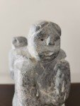 Mother and Child Soapstone Inuit Carving