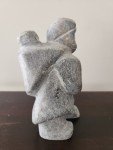 Mother and Child Soapstone Inuit Carving