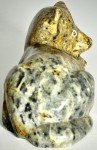 Signed Alaskan Inuit Stone Coyote Sculpture "Luke