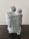 Mother and Child Soapstone Inuit Carving