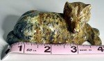 Signed Alaskan Inuit Stone Coyote Sculpture "Luke