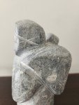 Mother and Child Soapstone Inuit Carving