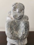 Mother and Child Soapstone Inuit Carving