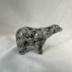 Hand-Carved Inuit Grey and Brown Polar Bear