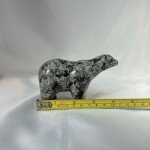 Hand-Carved Inuit Grey and Brown Polar Bear