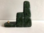 Inuit Serpentine Igloo Carving on Sled