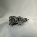 Hand-Carved Inuit Grey and Brown Polar Bear