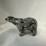 Hand-Carved Inuit Grey and Brown Polar Bear