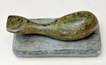 Inuit Soapstone Whale Carving on Base - 4