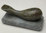 Inuit Soapstone Whale Carving on Base - 4