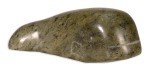 Hand-Carved Green Soapstone Inuit Whale Sculpture