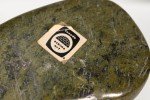 Hand-Carved Green Soapstone Inuit Whale Sculpture