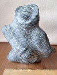 Inuit Stone Carving: 'Kneeling Woman' Sculpture