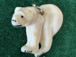 Inuit Carved Polar Bear Pendant - Alaska