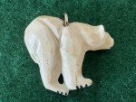 Inuit Carved Polar Bear Pendant - Alaska