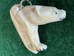 Inuit Carved Polar Bear Pendant - Alaska