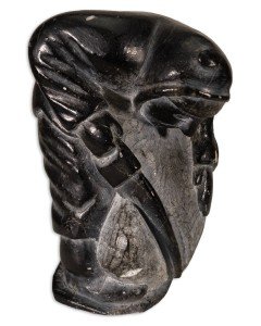 Inuit Hunter Hand-Carved Soapstone Sculpture
