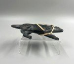 Vintage Inuit Soapstone Sled Dog Carving
