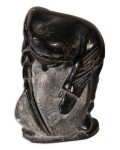 Inuit Hunter Hand-Carved Soapstone Sculpture