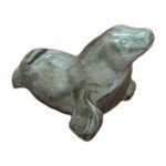 Signed Inuit Stone Carving of Seal