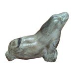 Signed Inuit Stone Carving of Seal