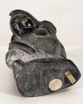 Inuit Hunter Hand-Carved Soapstone Sculpture