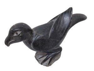 Inuit Soapstone Bird Sculpture by Joshua Sheeg