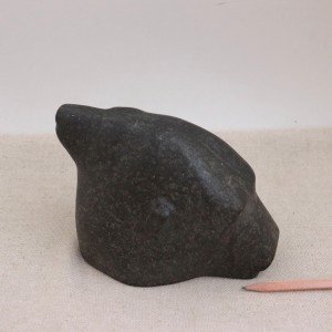 Two-Headed Bear Inuit Stone Sculpture