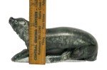 Hand-Carved Vintage Inuit Soapstone Otter Sculpture
