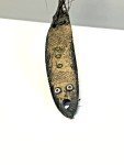 Inuit Fishing Hook Carving with Inlays, 19th Century