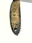 Inuit Fishing Hook Carving with Inlays, 19th Century