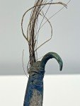 Inuit Fishing Hook Carving with Inlays, 19th Century