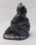 Vintage Eskimo Soapstone Art Carving Statue 4.5