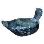 Paul Inana 1979 Signed Inuit Soapstone Duck 7