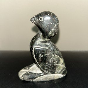 Inuit Soapstone Bird Carving - Artist E9-962