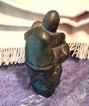 Father and Child Inuit Stone Sculpture
