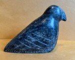 Signed Inuit Bird Soapstone Sculpture Carving