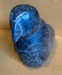 Signed Inuit Bird Soapstone Sculpture Carving