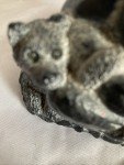 Inuit Wolf Sculpture with Pups - Hand Carved