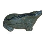 Handcrafted Inuit Soapstone Seal Sculpture - Signed