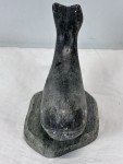 Inuit Soapstone Whale Carvings Pair - Signed