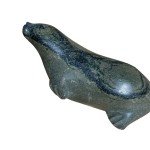 Handcrafted Inuit Soapstone Seal Sculpture - Signed