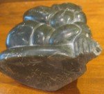 Hand-Carved Inuit Jade Eskimo with Baby Seal