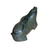 Handcrafted Inuit Soapstone Seal Sculpture - Signed