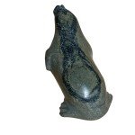 Handcrafted Inuit Soapstone Seal Sculpture - Signed