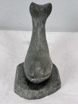 Inuit Soapstone Whale Carvings Pair - Signed